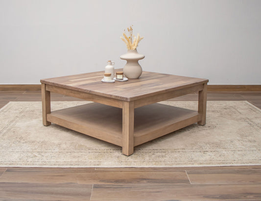 IFD - Natural Parota - Square Cocktail Table - IFD8681CKTSQ view 2