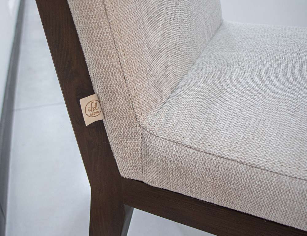 IFD - Natural Parota - Upholstered Chair (Set of 2) - IFD8682CHU veiw 4