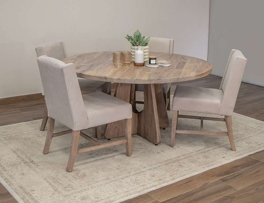 IFD - Natural Parota - Upholstered Chair (Set of 2) - IFD8681CHU veiw 2