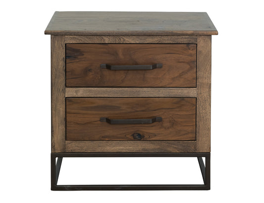 IFD - Natural Teca - 2 Drawer, Nightstand - IFD1171NTS view 2