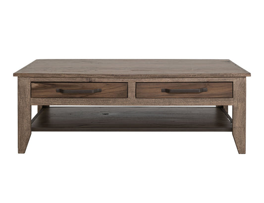 IFD - Natural Teca - 4 Drawer, 1 Shelf, Cocktail Table - IFD1171CKT view 2