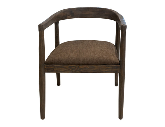 IFD - Natural Teca - Chair in Quartersawn Oak & Marooned Brown - IFD1173CHR view 2