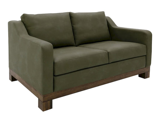 IFD - Natural Teca - Wooden Frame & Base, Loveseat - Green - IUP117-LOV-232 view 2