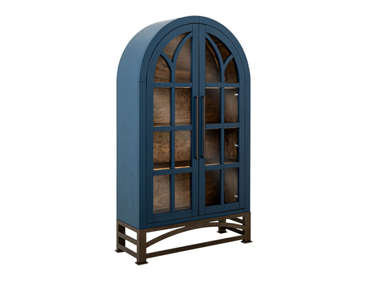 IFD - Obsidian - 2 Glass Door Cabinet - IFD8531CABBL view 2