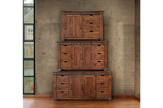 IFD - Parota 60inTV Stand w/6 Drawer, 2 door w/2 shelves - IFD866STAND-60 veiw 2