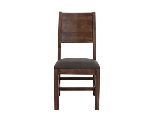 IFD - Parota Chair w/Solid Wood - Faux Leather Seat (Set of 2) - IFD865CHAIR view 2