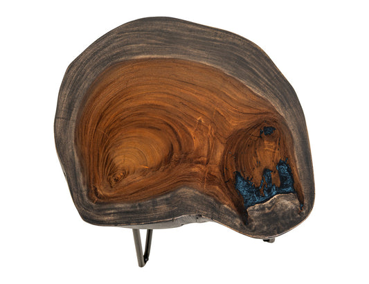IFD - Parota Epoxy - Live Edge End Table - IFD8351ENDBL view 2