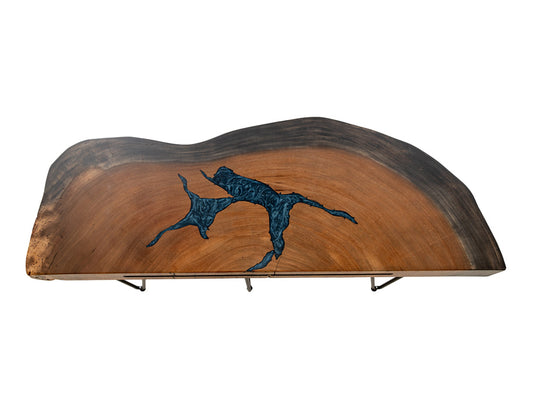 IFD - Parota Epoxy - Live Edge Sofa Table - IFD8351SFTBL view 2