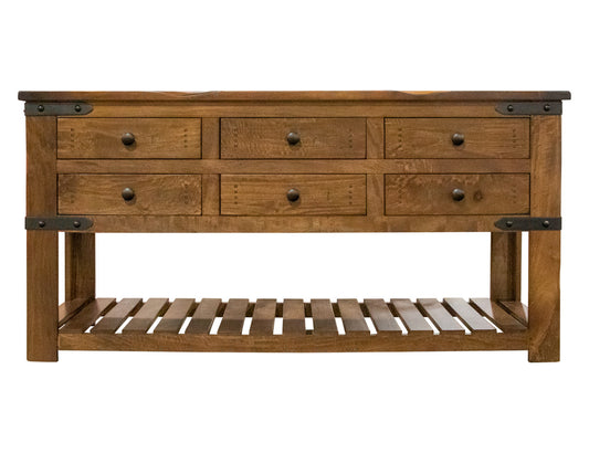 IFD - Parota Sofa Table w/6 Drawers - IFD866SOFA view 2