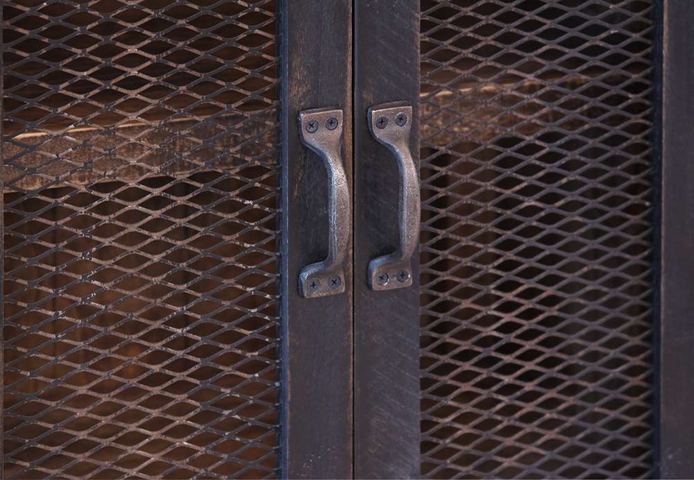 IFD - Pueblo Black Universal Pier w/2 Mesh Doors - IFD370PIER veiw 3