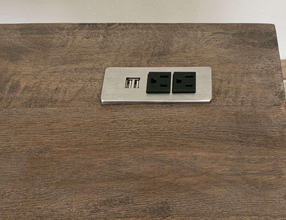 IFD - Sahara - Iron Base 3 Drawer Desk - IFD2951DSK veiw 4