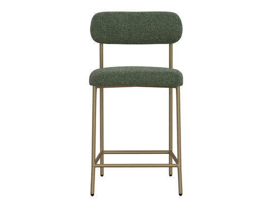 IFD - Salamanca - Wooden Frame & Metal Base, 24in Upholstered Barstool - IUP801-BST24-111 view 2