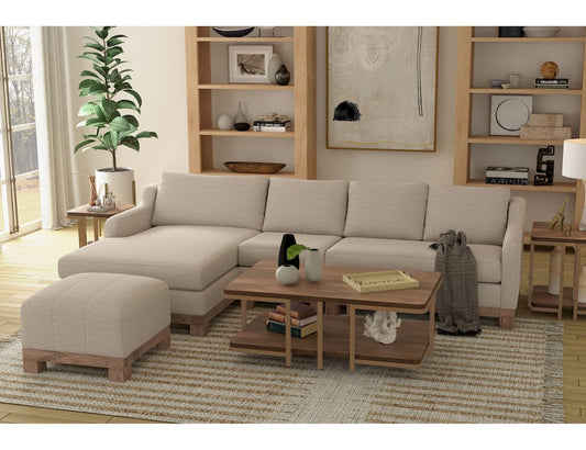 IFD - Samba - Wooden Frame & Base, Armless Chair - Beige - IUP298-ALC-161 view 2