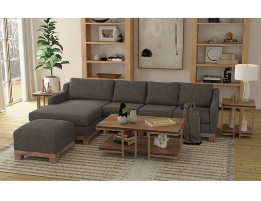 IFD - Samba - Wooden Frame & Base, Sectional - Gray - IUP298-CSE-RT-121 view 2