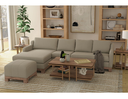 IFD - Samba - Wooden Frame & Base, Sectional Left Chaise - Gray - IUP298-CSE-LF-151 view 2