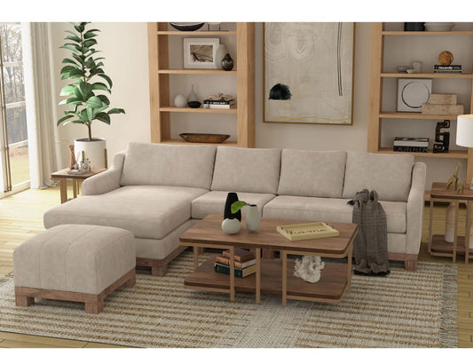 IFD - Samba - Wooden Frame & Base, Sectional Left Chaise - Gray - IUP298-CSE-LF-210 view 2