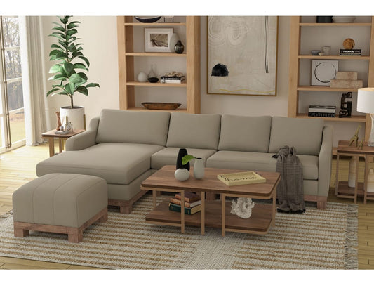 IFD - Samba - Wooden Frame & Base, Two-Cushion Sectional Right-Arm Loveseat - Gray - IUP298-LOV-RT-151-A view 2