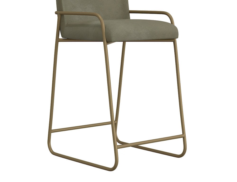 IFD - Seating - Wooden Frame & Metal Base, Barstool 30" - Green/Gold - IUP800-BST30-232 view 6