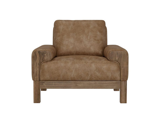 IFD - Sedona - Wooden Frame & Base, Armchair - Cognac - IUP966-ACH-202 view 2