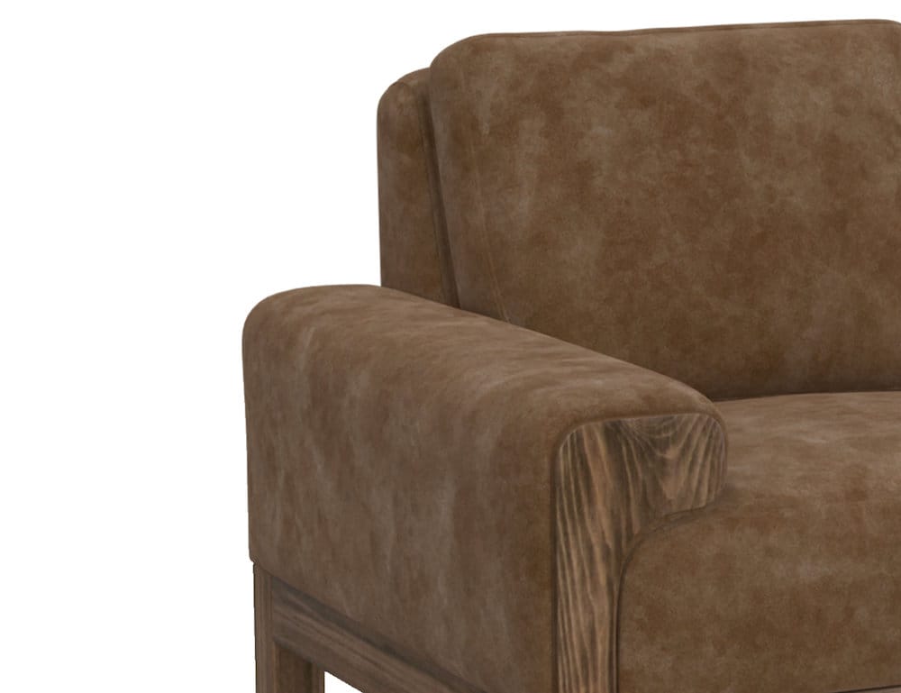 IFD - Sedona - Wooden Frame & Base, Armchair - Cognac - IUP966-ACH-202 view 5