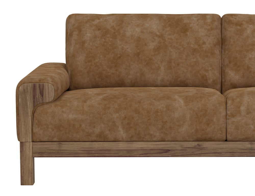 IFD - Sedona - Wooden Frame & Base, Loveseat - Cognac - IUP966-LOV-202 view 6