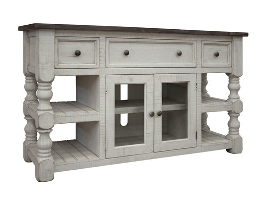 IFD - Stone 60in TV Stand w/ 3 Drawer & 2 Glass Doors - IFD4691STD60 view 2