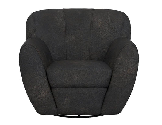 IFD - Tamesis - Wooden Frame & Metal Base, 360 Degree Swivel Accent Chair - Black - IUP222-ACH-216 view 2