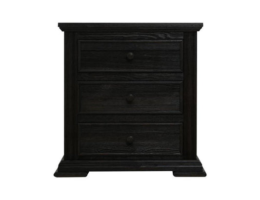 IFD - Terra Dark - 3 Drawer, Nightstand in Tricorn Black - IFD1051NTS veiw 2