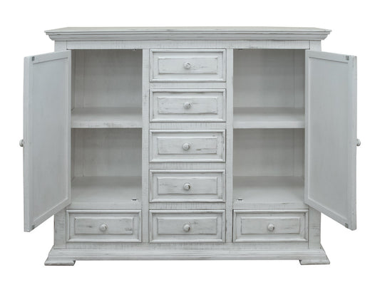 IFD - Terra White 7 Drawer, 2 Door Mule Chest - IFD1022MULE view 2