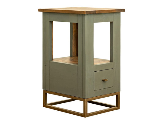 IFD - Timber - 1 Drawer, 1 Shelf, Chairside Table - IFD7751CSTGN view 2