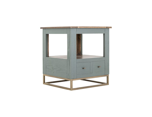 IFD - Timber - 2 Drawer, 1 Shelf, End Table - IFD7751ENDGN view 2