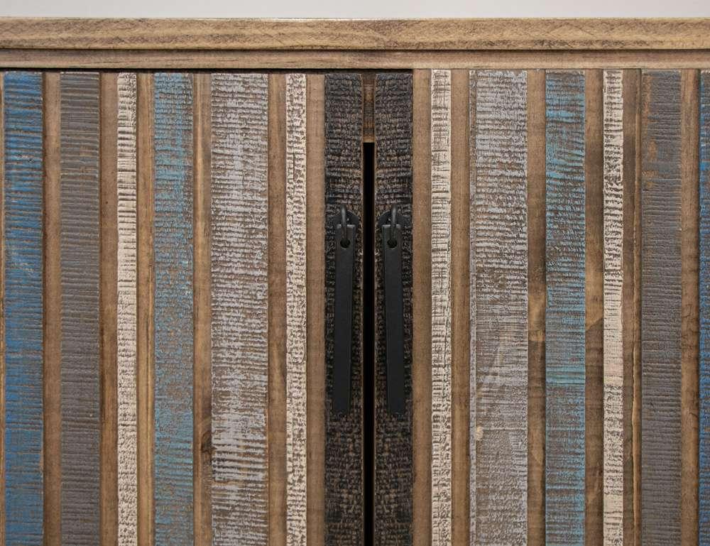 IFD - Tiza - 4 Door 93in TV Stand - IFD1981STN93BL veiw 6