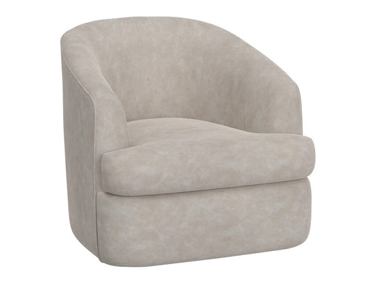 IFD - Tumbi - Wooden Frame & Metal Base, 360 Degree Swivel Accent Chair - Gray - IUP854-ACH-210 view 2