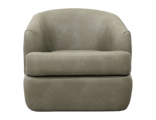 IFD - Tumbi - Wooden Frame & Metal Base, 360 Degree Swivel Accent Chair - Green - IUP854-ACH-232 view 2