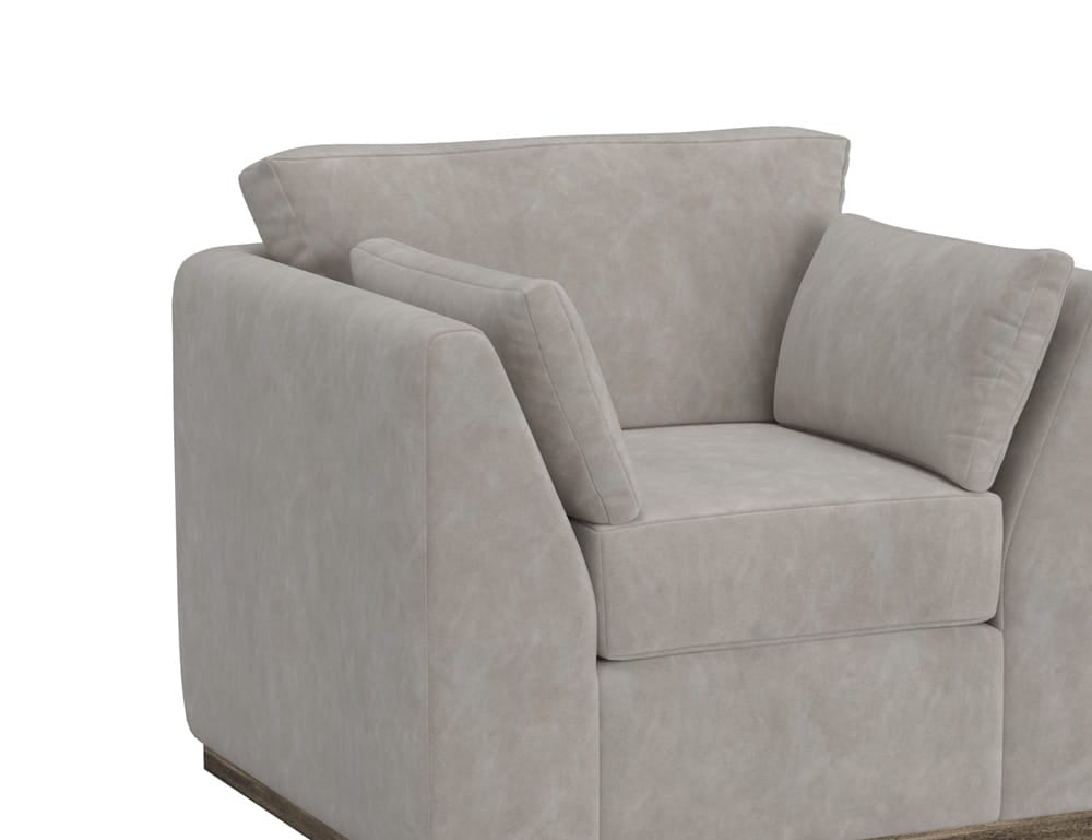 IFD - Vallarta - Wooden Frame & Base, Loveseat - Gray - IUP882-LOV-210 view 3