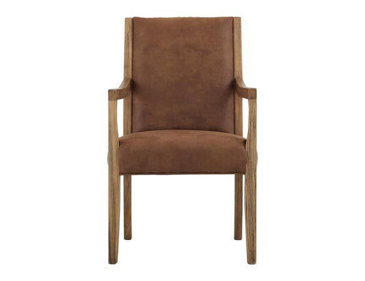 IFD - Verona - Upholstered Dining Armchair in Brown - IFD3812CHU veiw 2