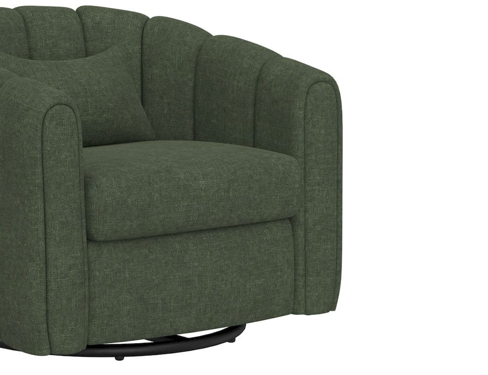 IFD - Viera - Wooden Frame & Metal Base, 360 Degree Swivel Glider - Green - IUP515-ACH-111 view 8