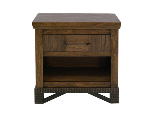 IFD - Walnut - 1 Drawer, 1 Shelf, Nightstand - IFD3421NTS view 2