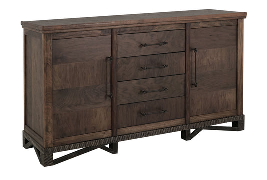 IFD - Walnut - 4 Drawer & 2 Door, Console - IFD3421CNS view 2
