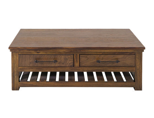 IFD - Walnut - 4 Drawer, Cocktail Table - IFD3422CKT view 2