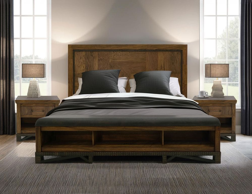 IFD - Walnut - Queen Bed - IFD3421BEDQE view 6