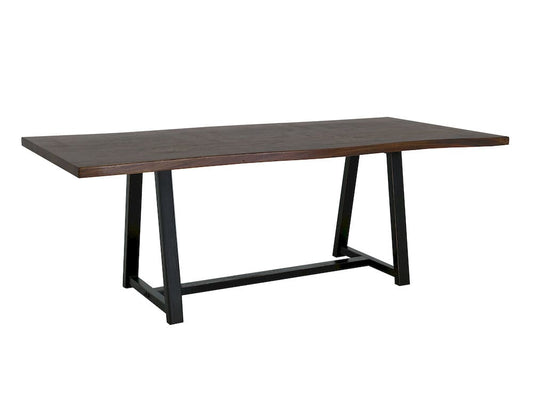 IFD - Walnut - Trestle Dining Table - IFD3422TBL view 2