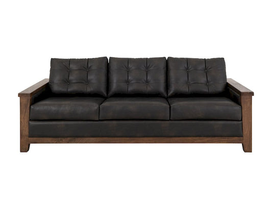IFD - Walnut - Wooden Frame, Upholstered Sofa - Brown/Black - IUP342-SOF-216 view 2