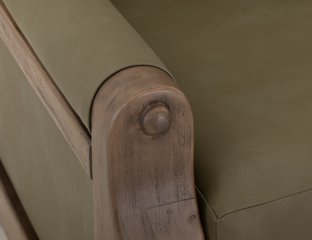 IFD - Xel-Ha II - Wooden Frame, Armchair - Green - IUP574-ACH-232 view 8
