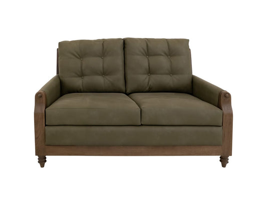 IFD - Xel-Ha II - Wooden Frame, Upholstered Loveseat - Green - IUP574-LOV-232 view 2