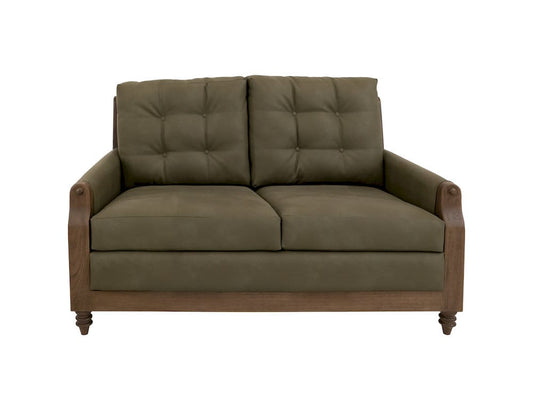 IFD - Xel-Ha II - Wooden Frame, Upholstered Loveseat - Green - IUP574-LOV-232 view 2