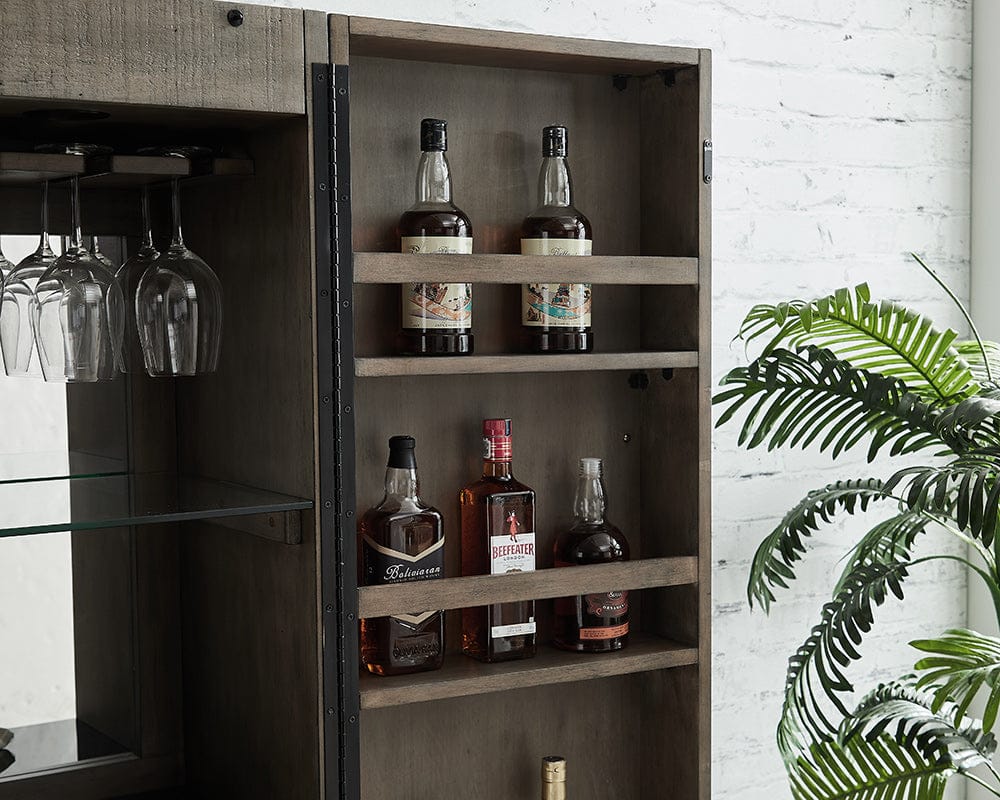 Imperial - Imperial Aurora Wine Cabinet in Stone Grey - 26-1650 view 13