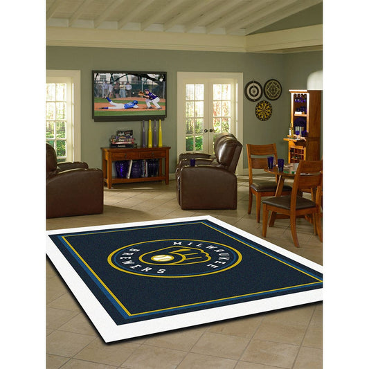 Imperial - MLB Milwaukee Brewers 8x11 Spirit Rug - IMP 529-2027 view 2