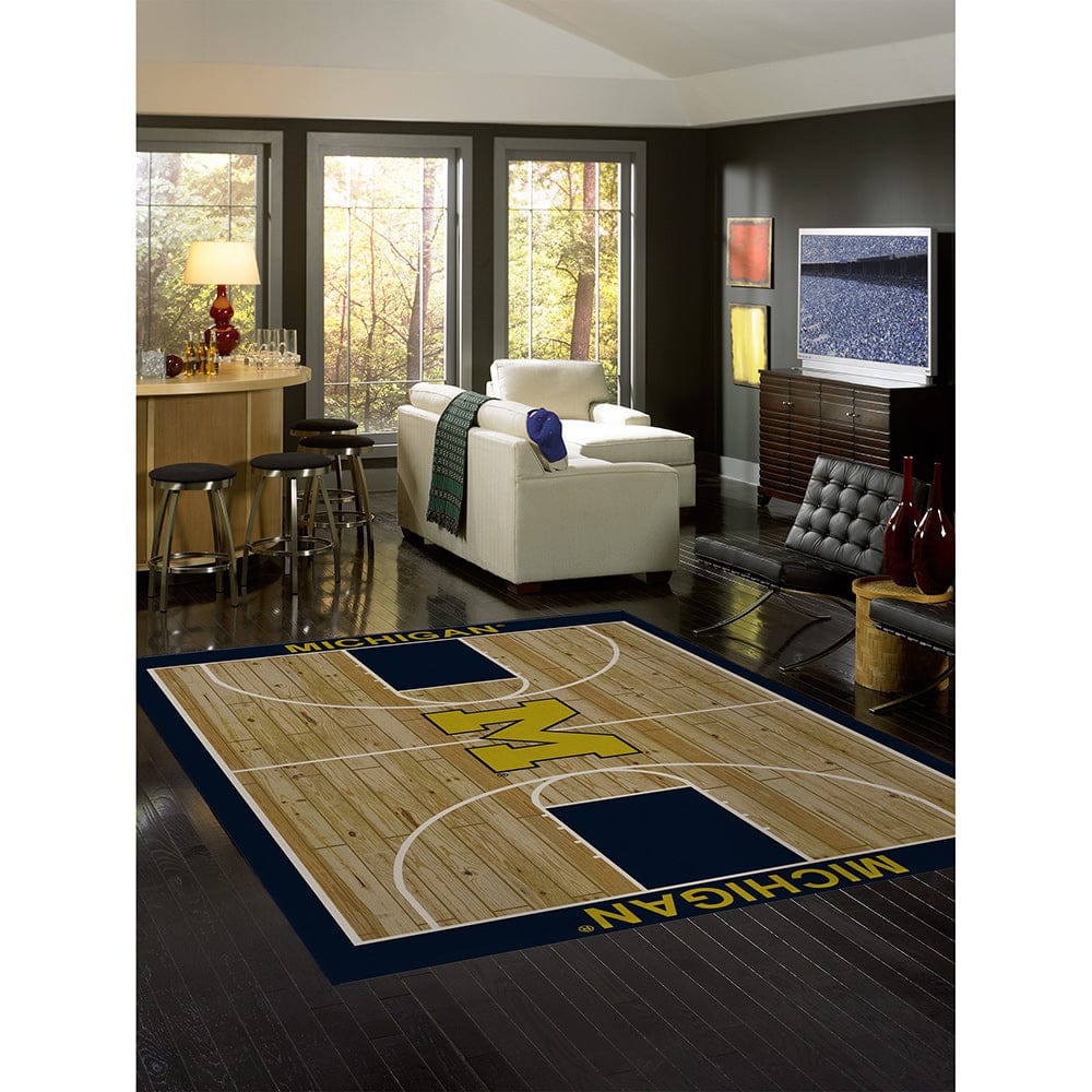 Imperial - NCAA University Of Michigan 8x11 Courtside Rug - IMP 556-3009 view 2