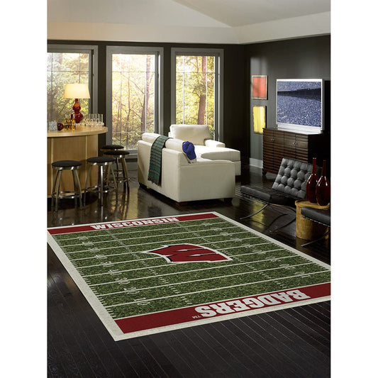 Imperial - NCAA University Of Wisconsin 8x11 Homefield Rug - IMP 528-3013 view 2